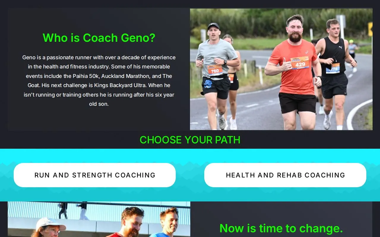 Coach Geno - Running and Strength Coach Whangarei NZ