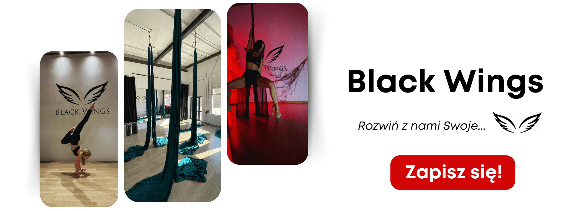 BLACK WINGS Pole Dance - Aerial - Fitness