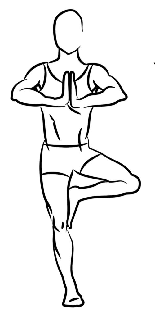 Yoga zentriert