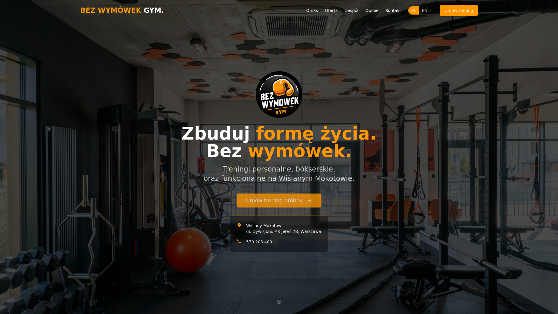 BEZ WYMÓWEK GYM