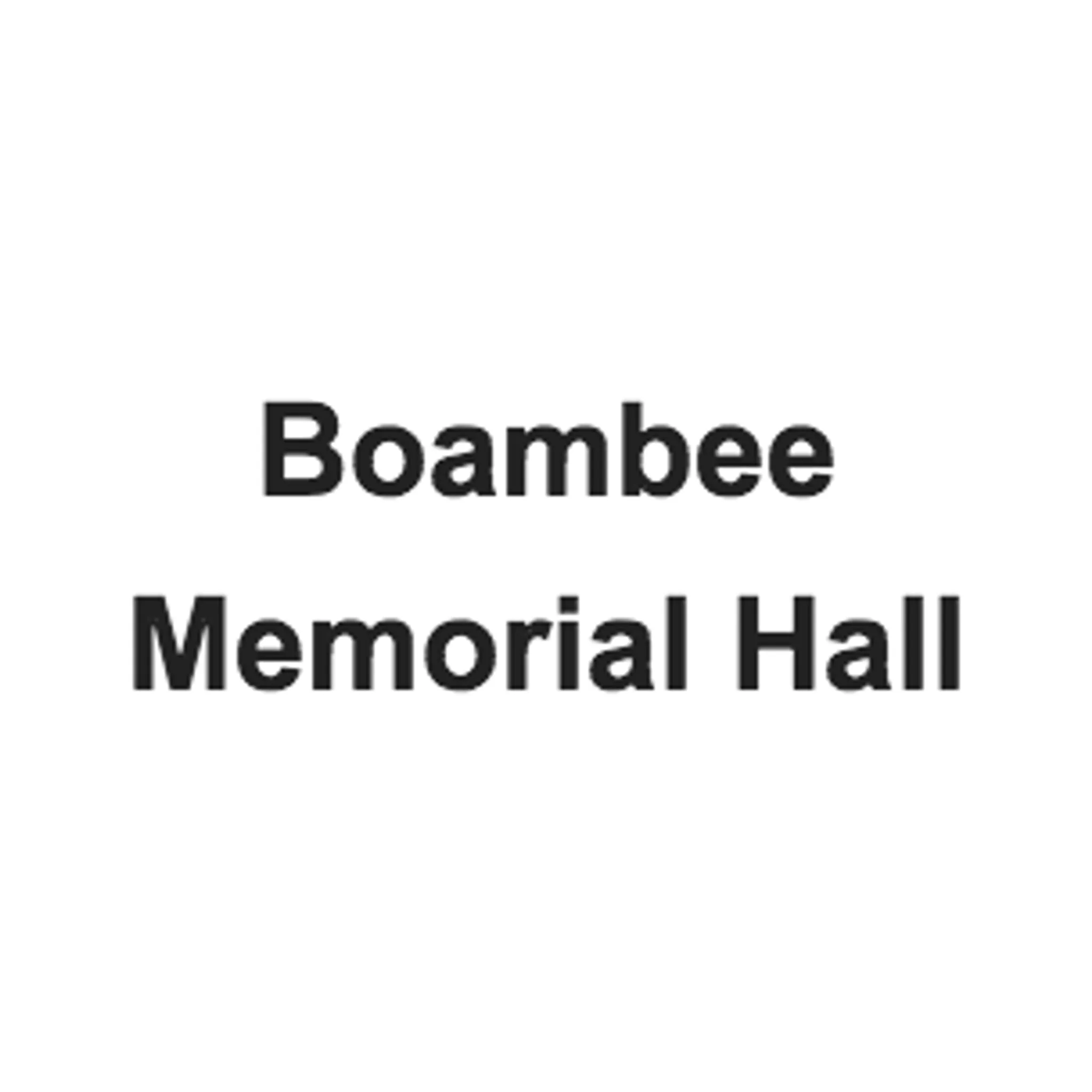 Boambee Memorial Hall