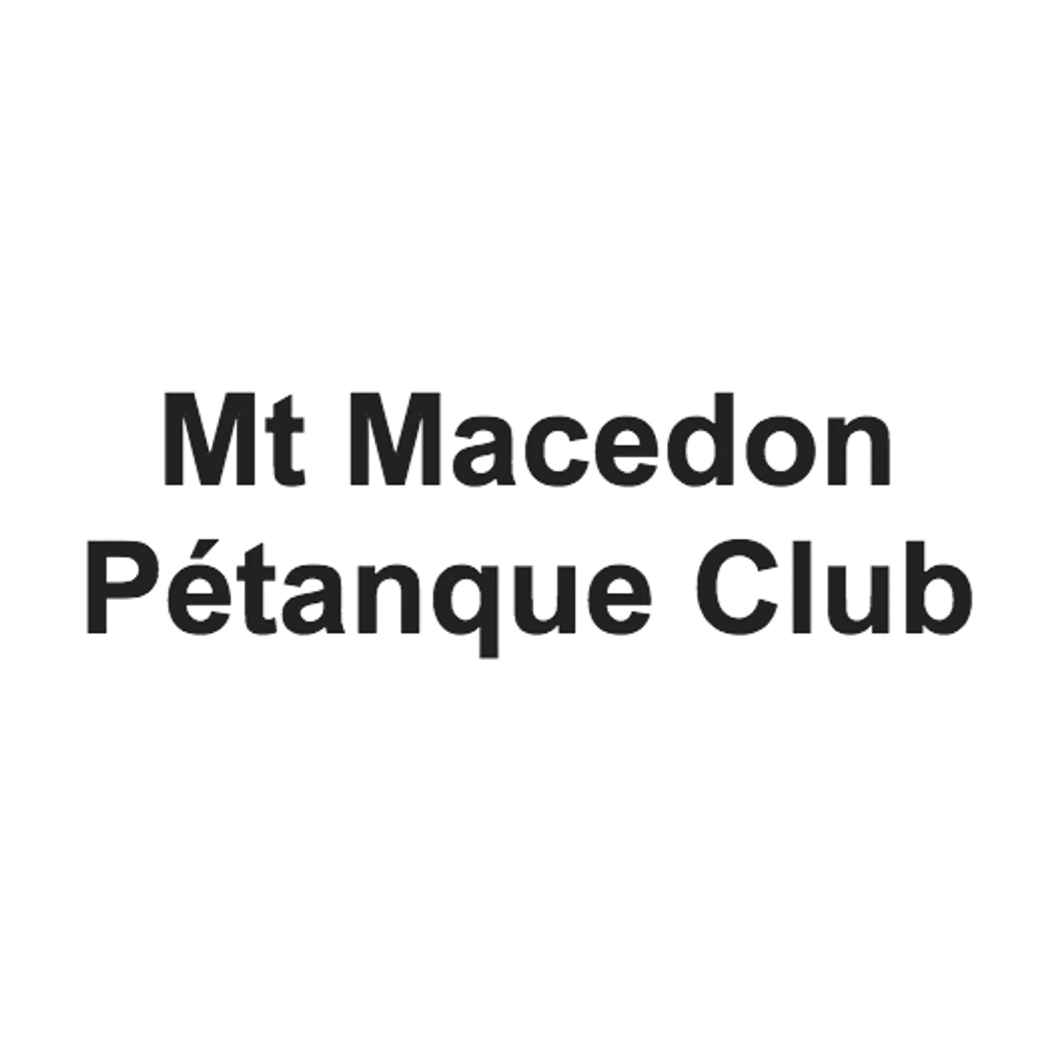 Mt Macedon Petanque Club