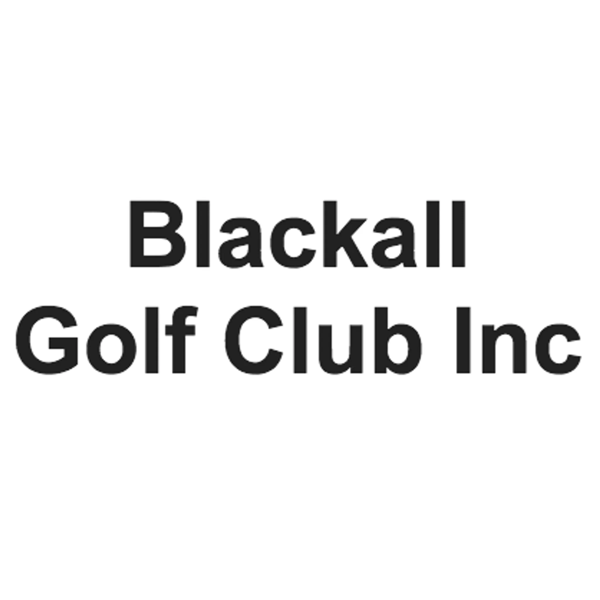 Blackall Golf Club Inc