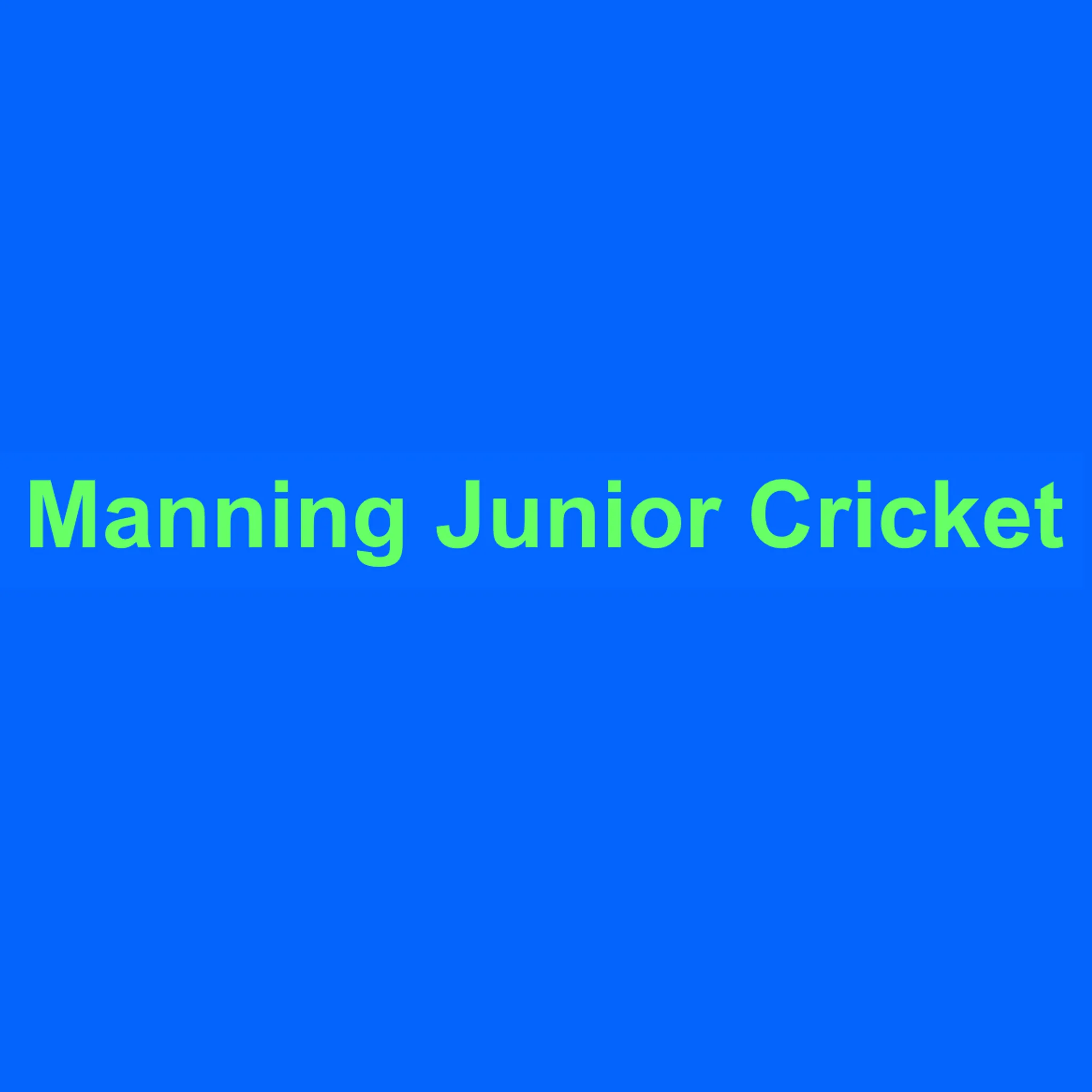 Manning Junior Cricket Association