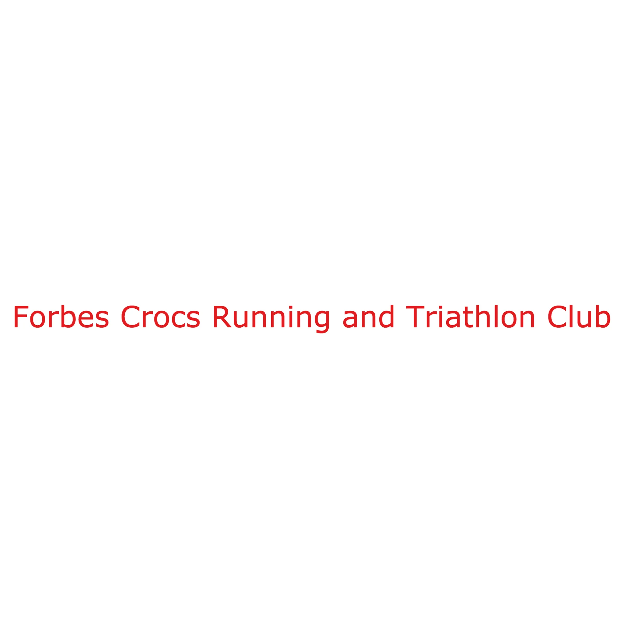 Forbes Running and Triathlon Club