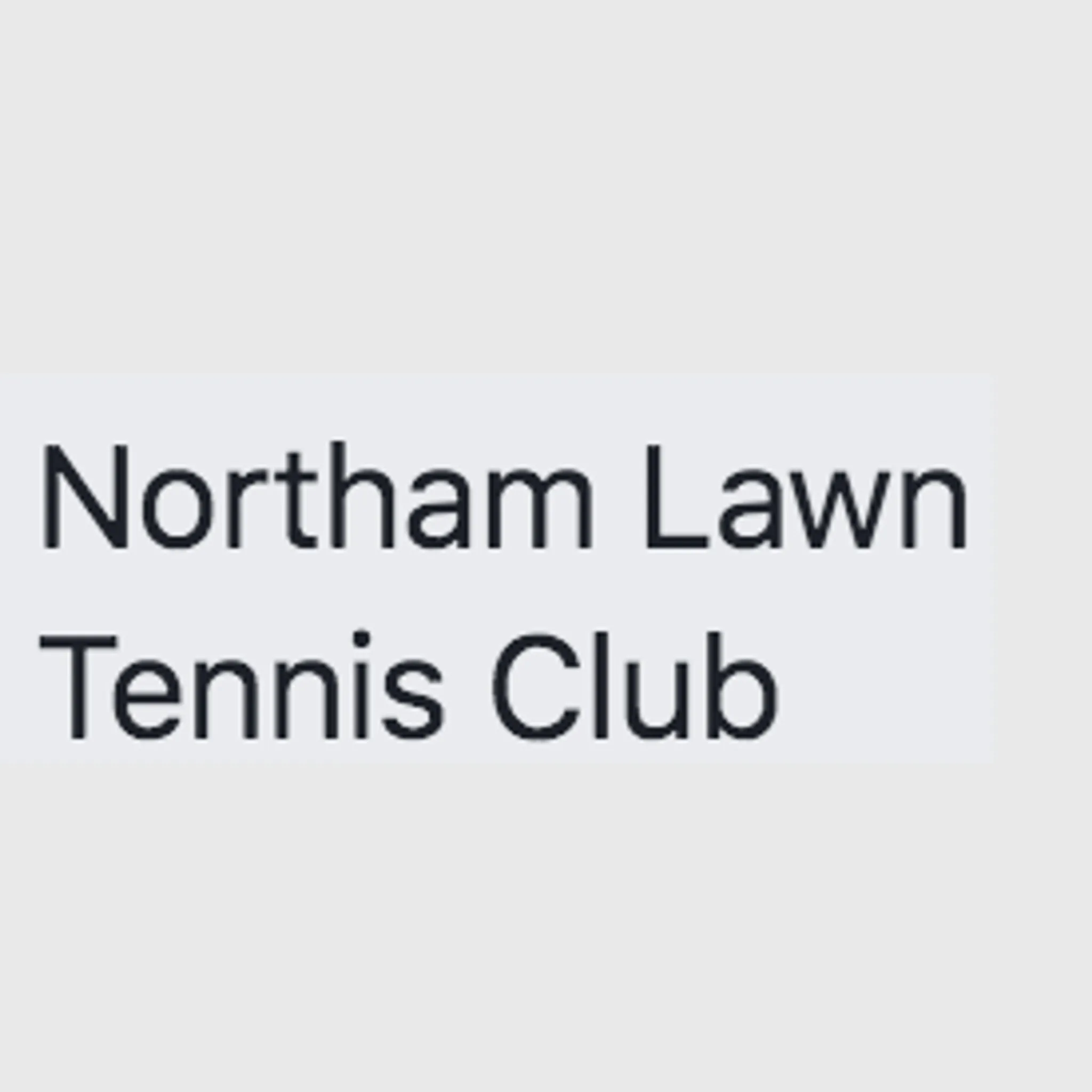 Northam Lawn Tennis Club