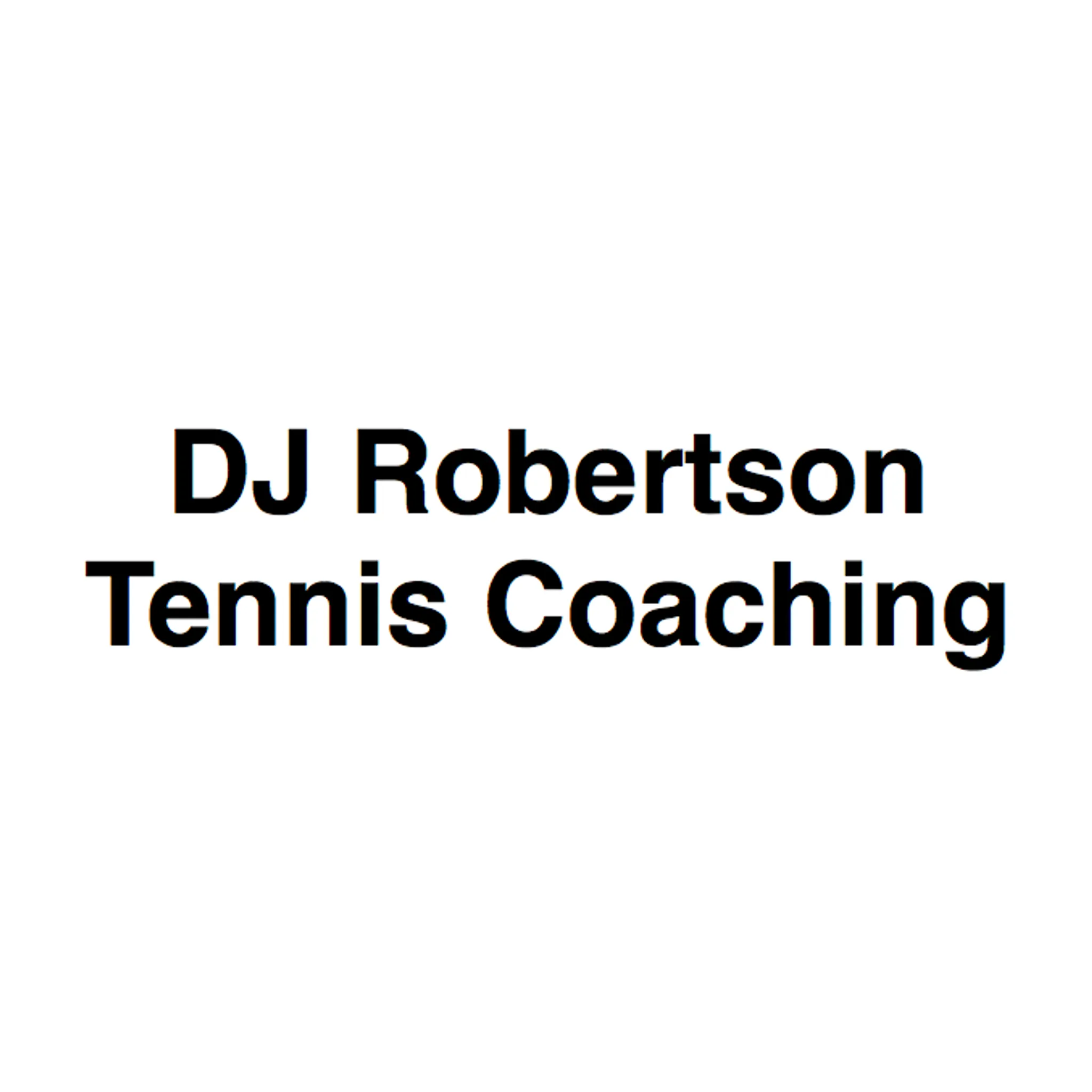 DJ Robertson Tennis Coaching