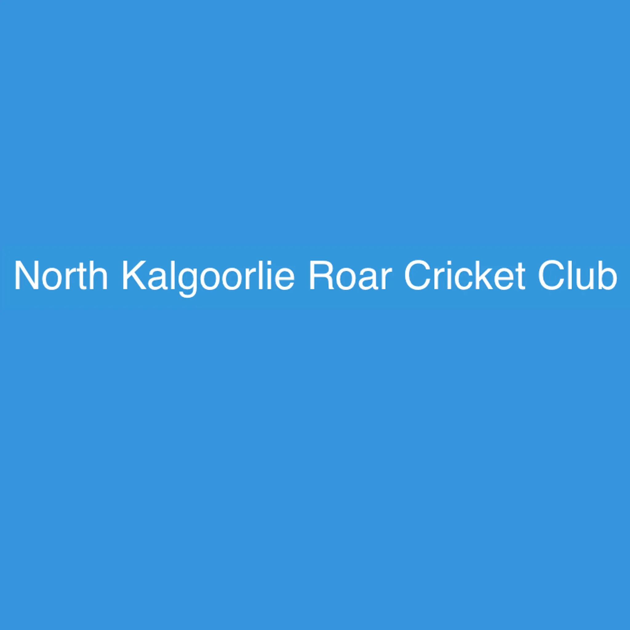North Kalgoorlie Roar Cricket Club