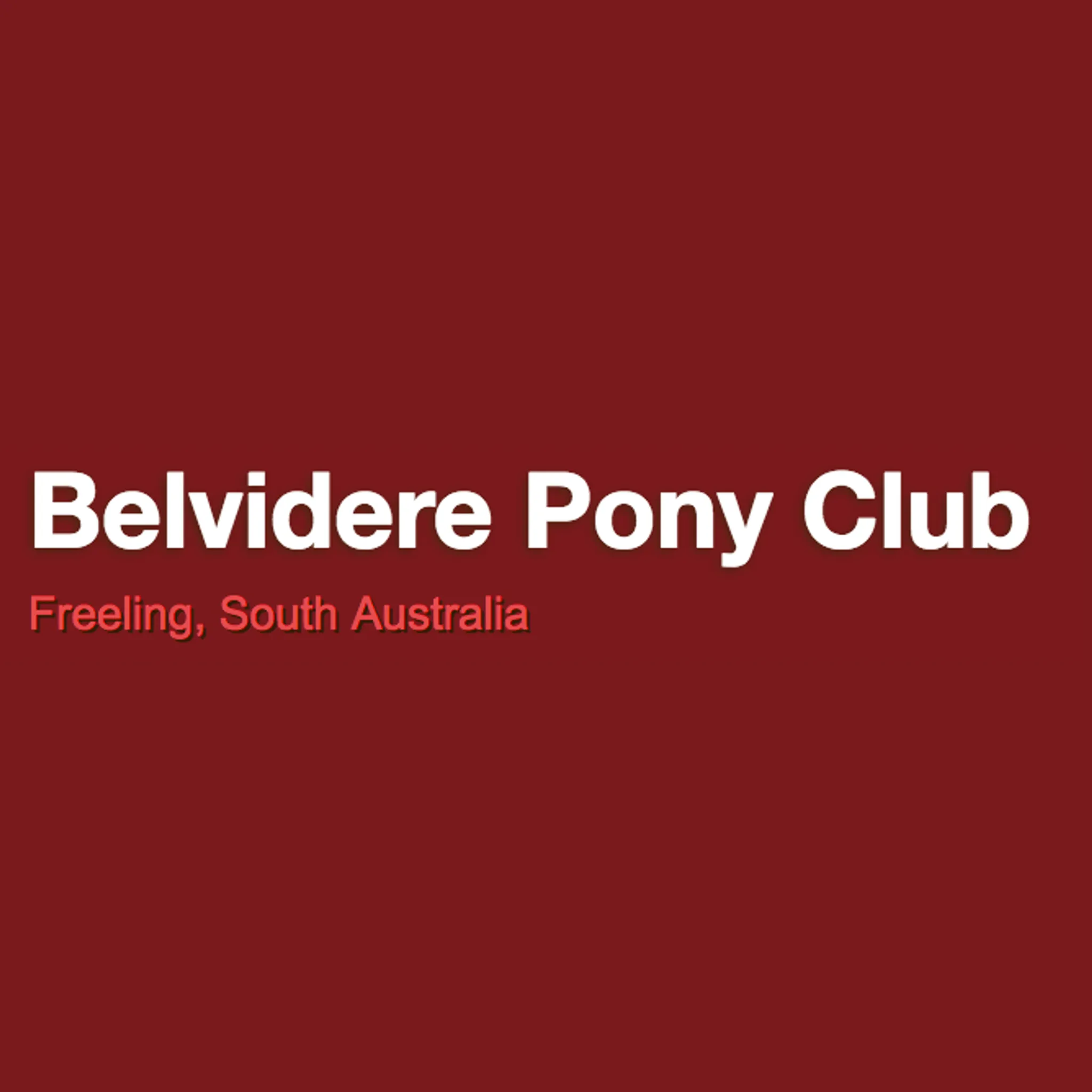 Belvidere Pony Club