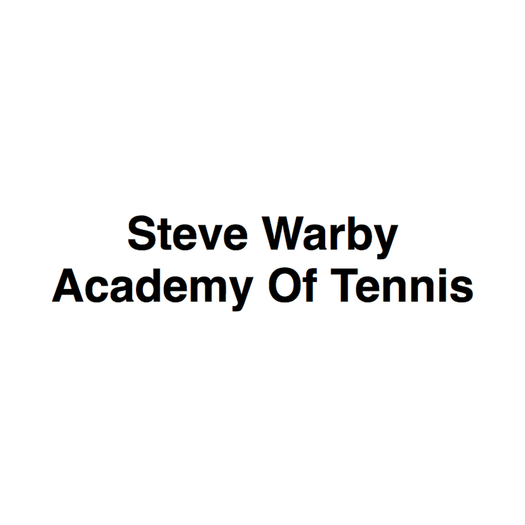 Steve Warby Academy Of Tennis