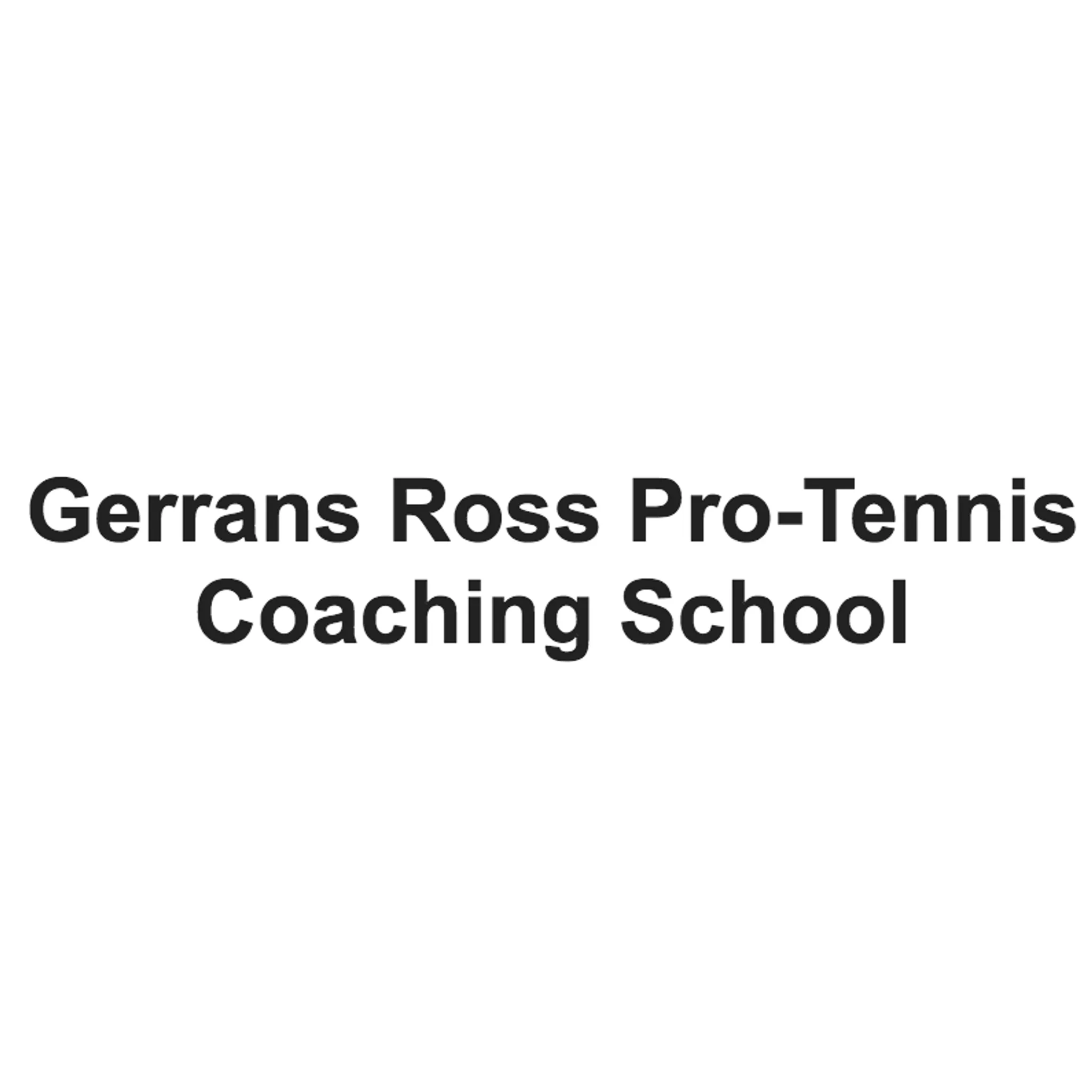 Gerrans Ross Pro-Tennis Coaching School