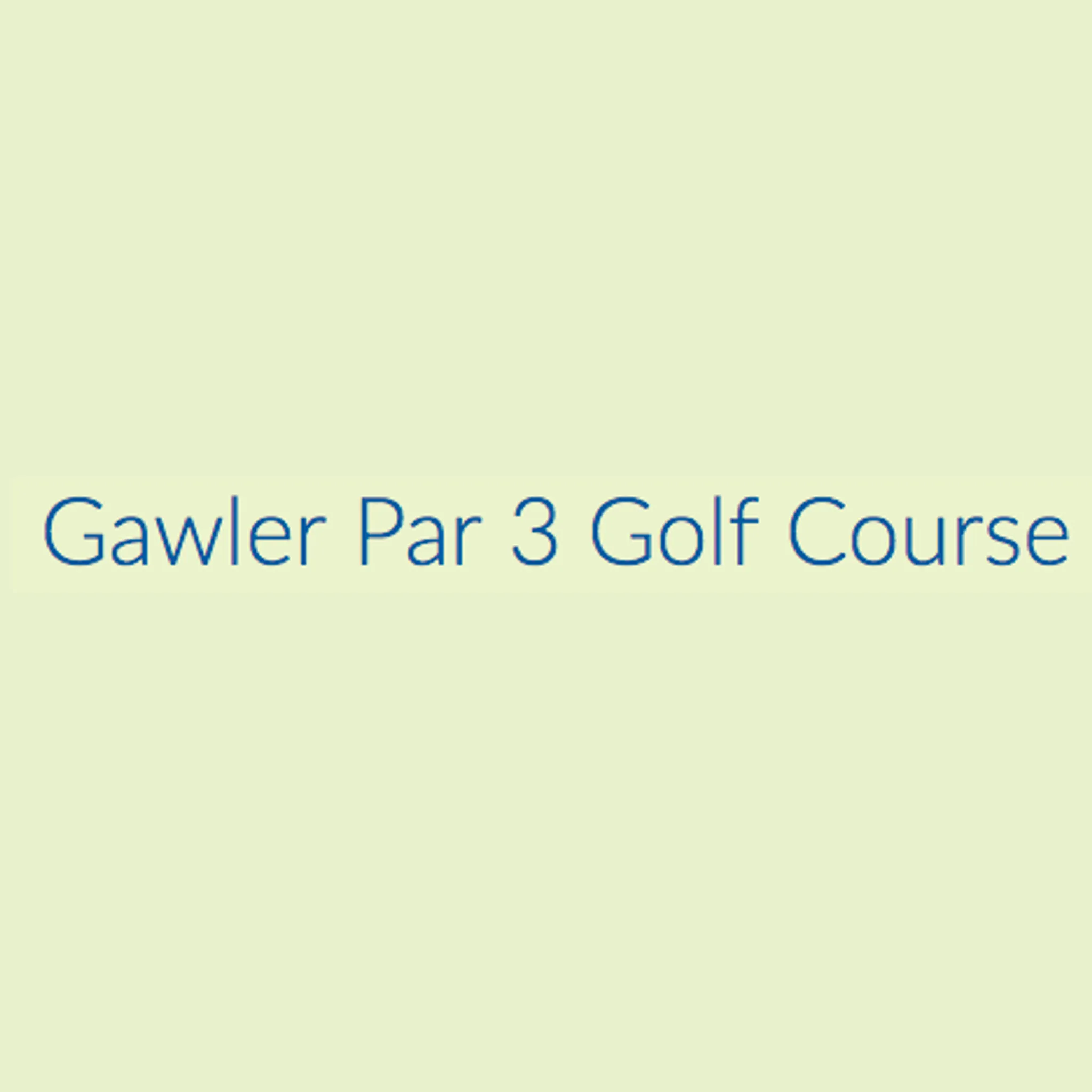 Gawler Par 3 Golf Course