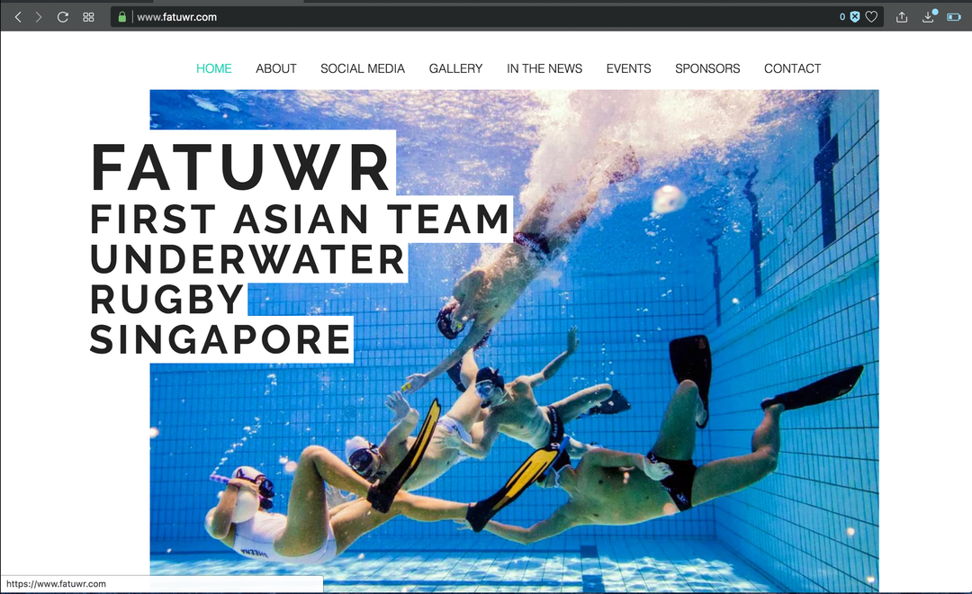 First Asian Team Underwater Rugby (Singapore)