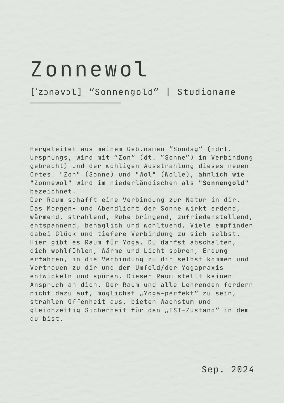 Zonnewol Yogastudio
