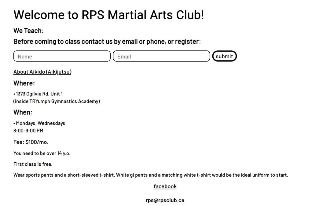 RPS Aikido and Aikijutsu