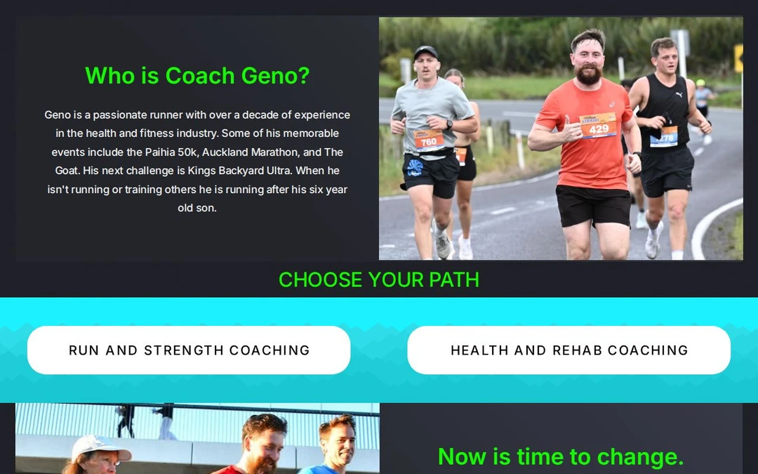 Coach Geno - Running and Strength Coach Whangarei NZ
