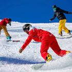 Sortie de ski hors-piste avec un moniteur