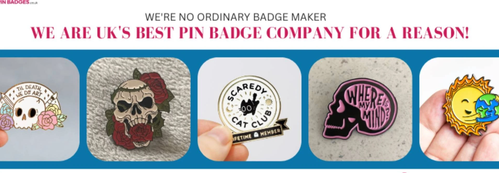 Customised Printed Pin Badges UK