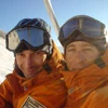 Ski Instructor And Snowboard
