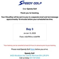 Speedy Golf