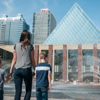 Edmonton City Hall Water Fountain