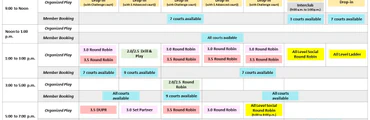 Valleystream Pickleball Club 2024 Schedule of Events