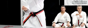 Karate training with Chief Instructor Alan Burdett
