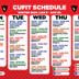 CUFit Pass Group Fitness Schedule Winter 2024