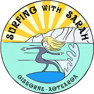 Surfing with Sarah Gisborne Surf Lessons