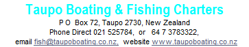 TAUPO BOATING & FISHING CHARTERS