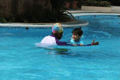 Michael Phelps Swimming at The Classique Club