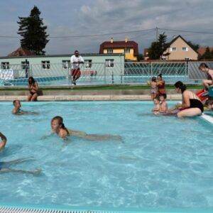 Summer swimming pool