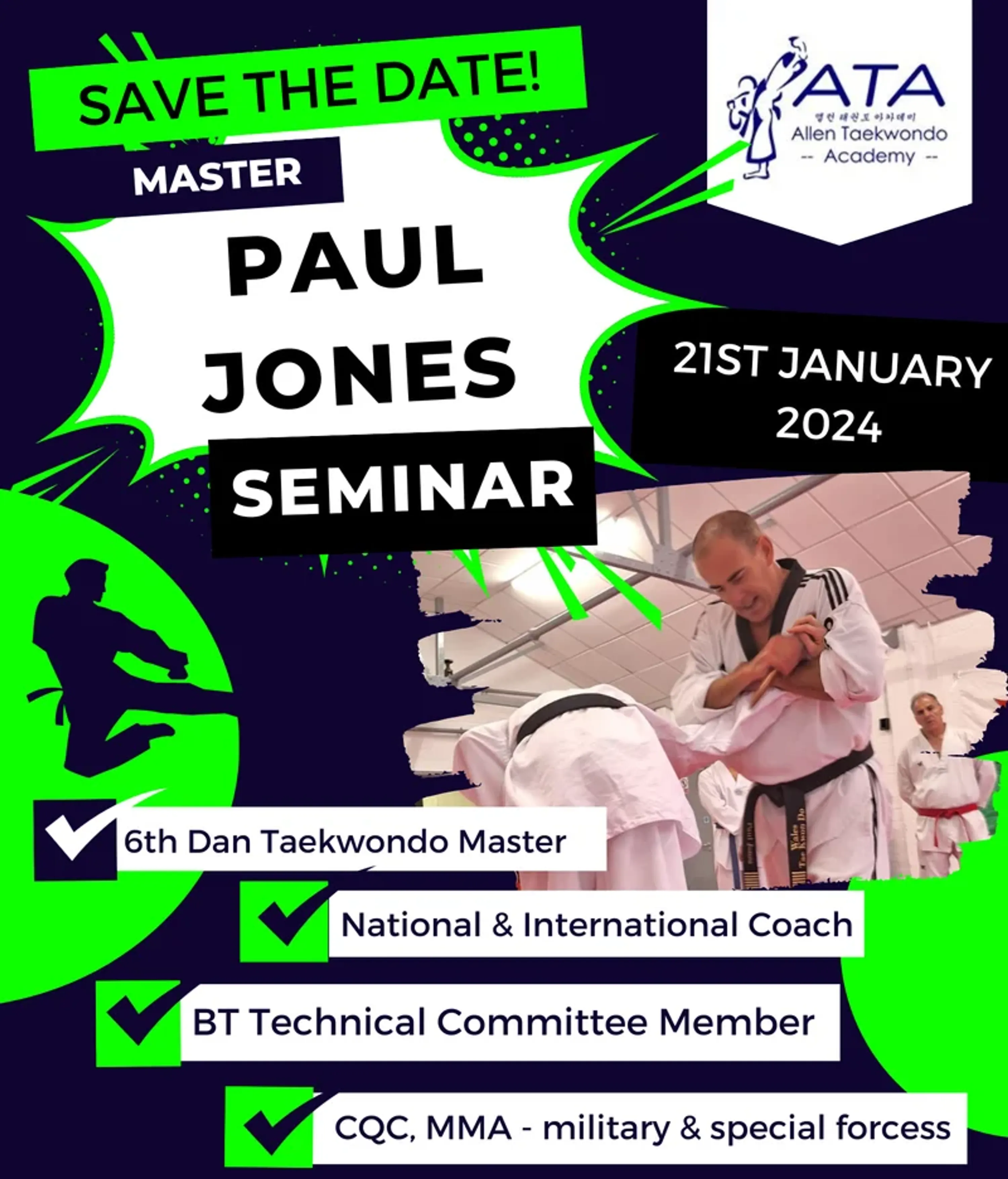 Seminar with Bradly Sinden, Rebecca McGowan & GB Coach Martin Taekwondo