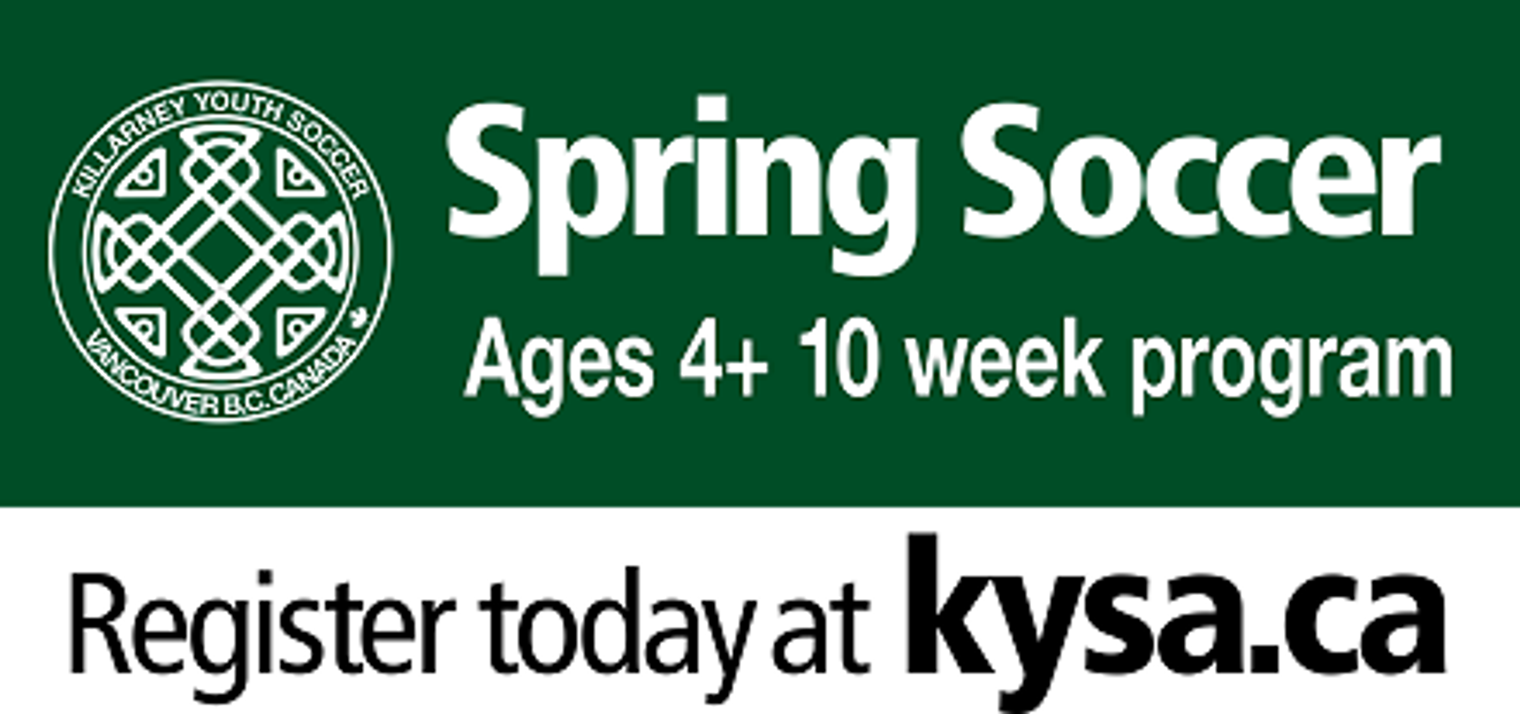 KYSA Spring Soccer Registration