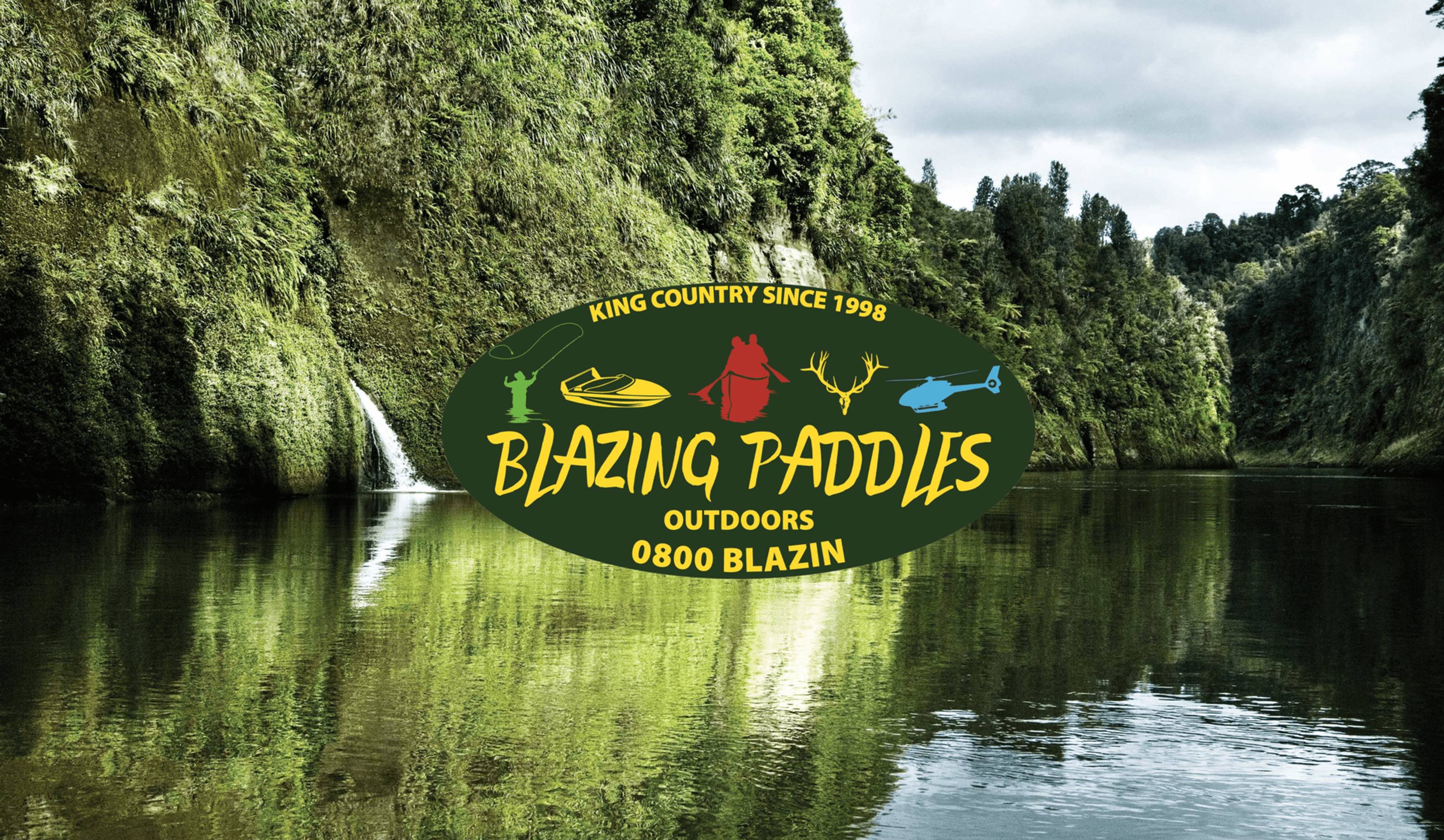 Canoeing with Blazing Paddles Outdoors