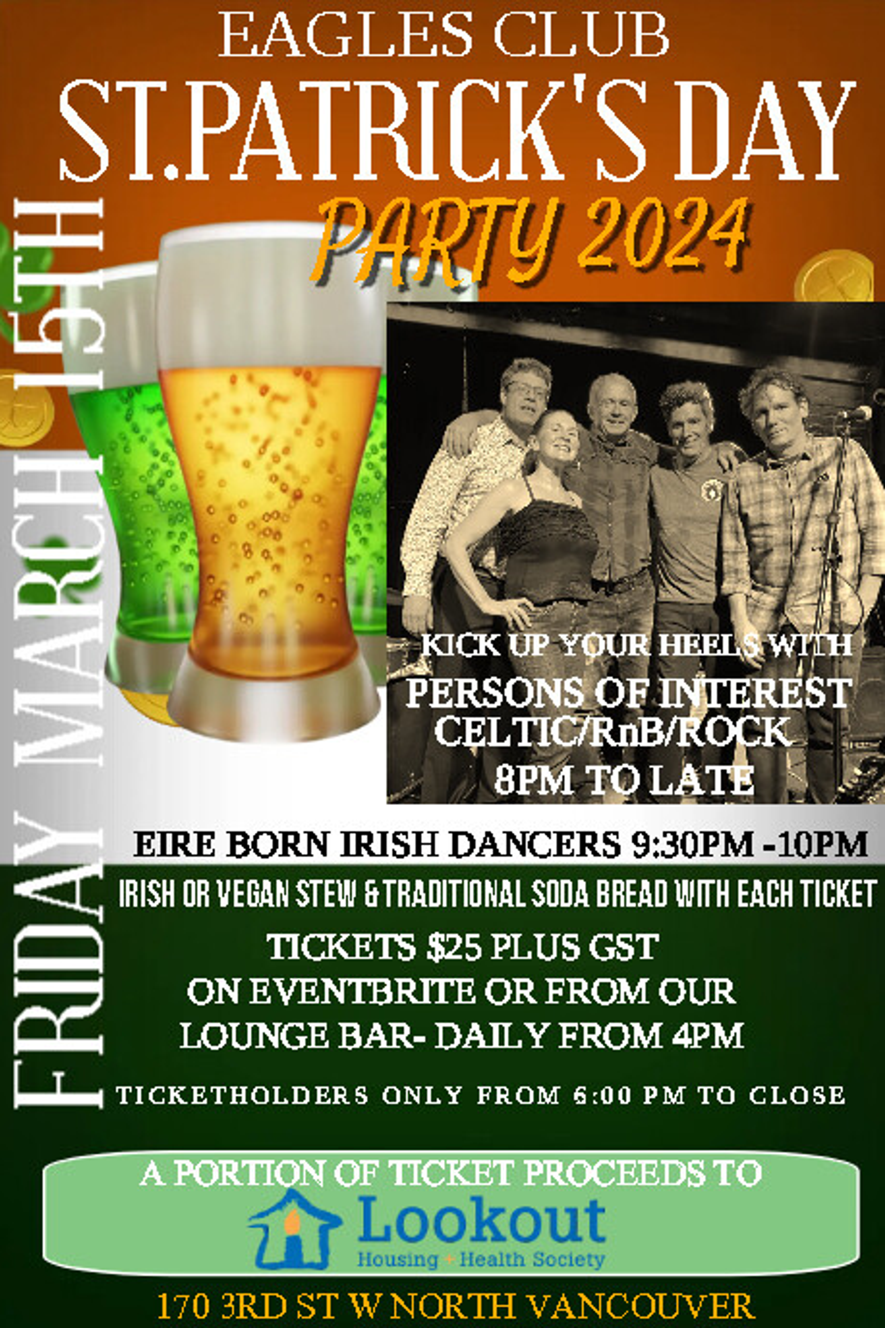 St. Patrick's Celebration at the Fraternal Order of Eagles Club St. Patrick's Celebration at the Fraternal Order of Eagles Club