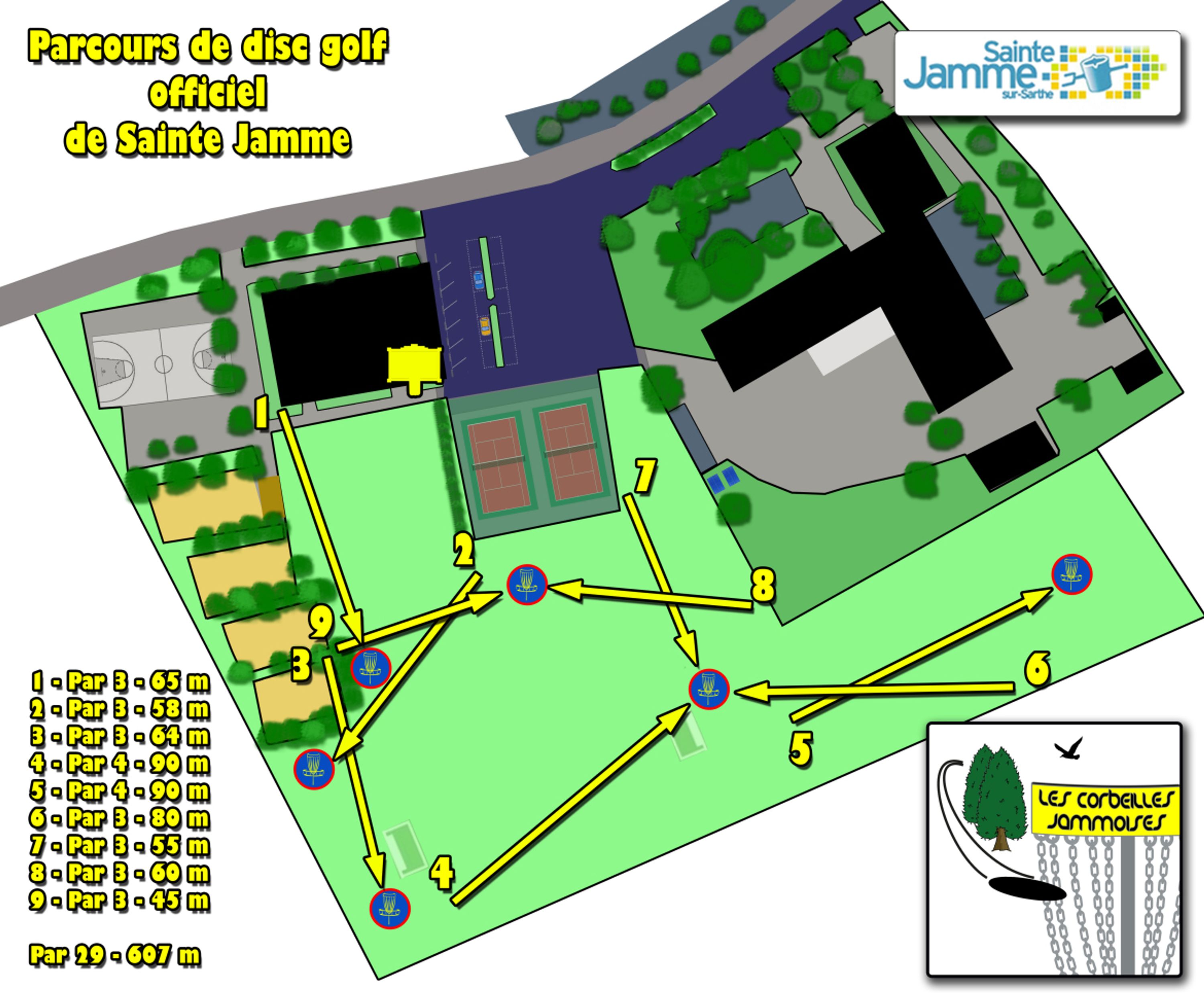 Parcours de disc golf des 3 Vallées