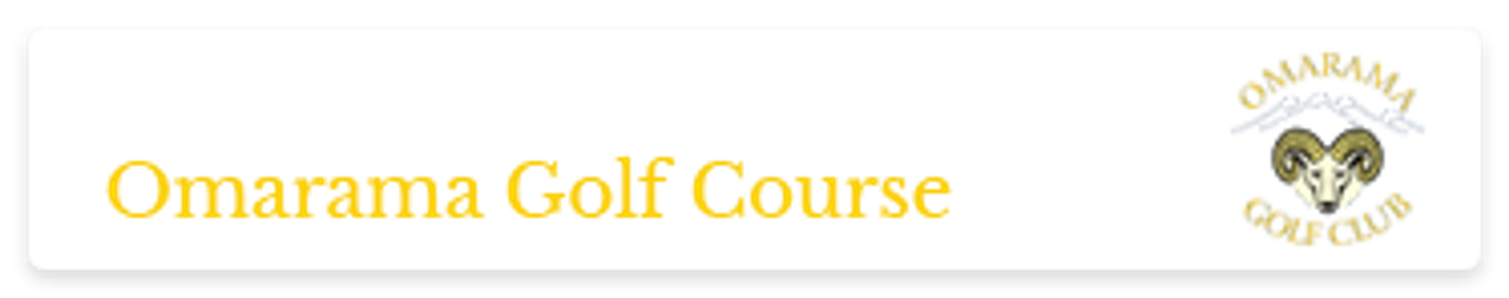 Omarama Golf Course