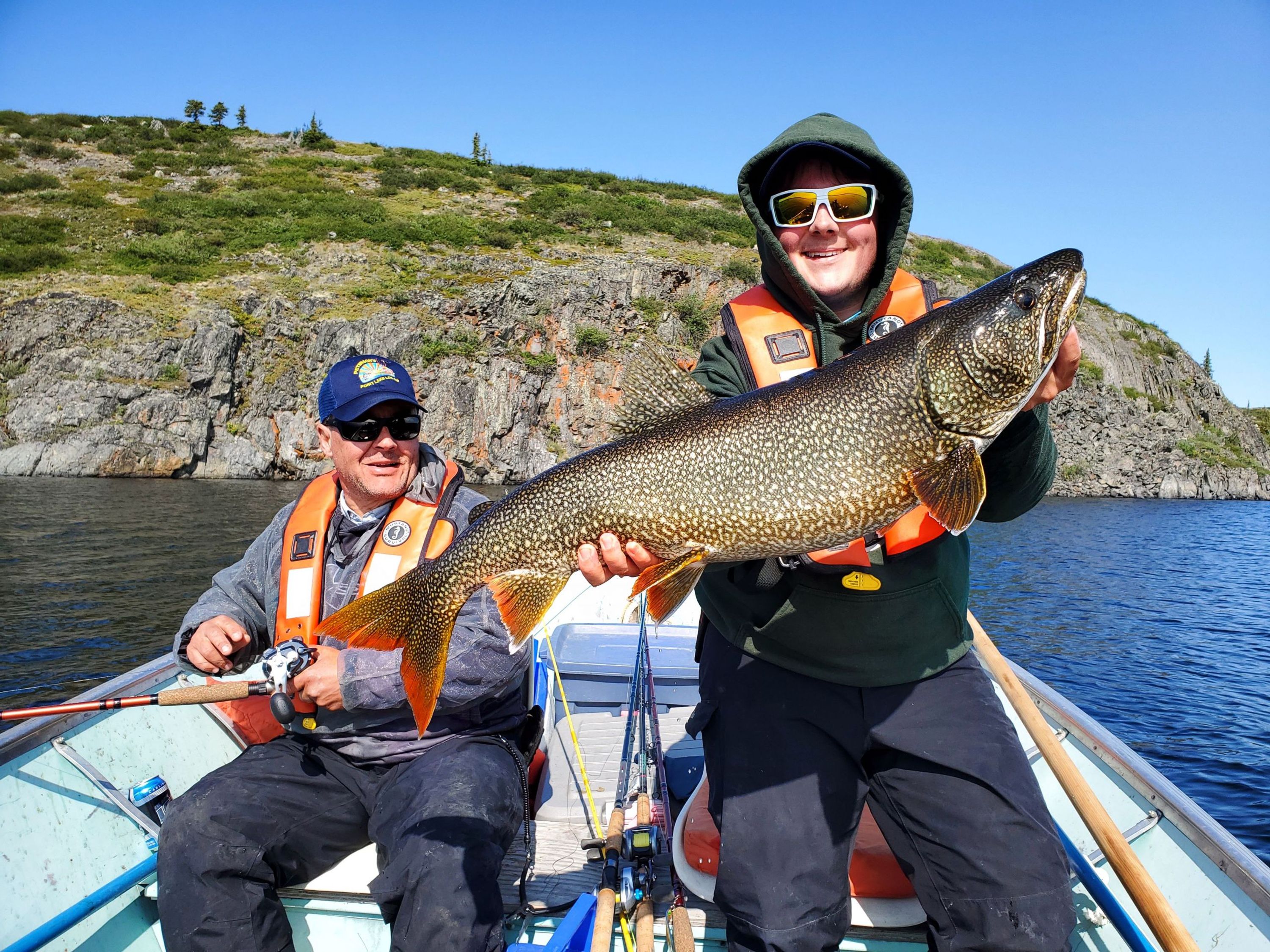 Trophy Lake Trout Fishing Expedition at Peterson's Point Lake Lodge