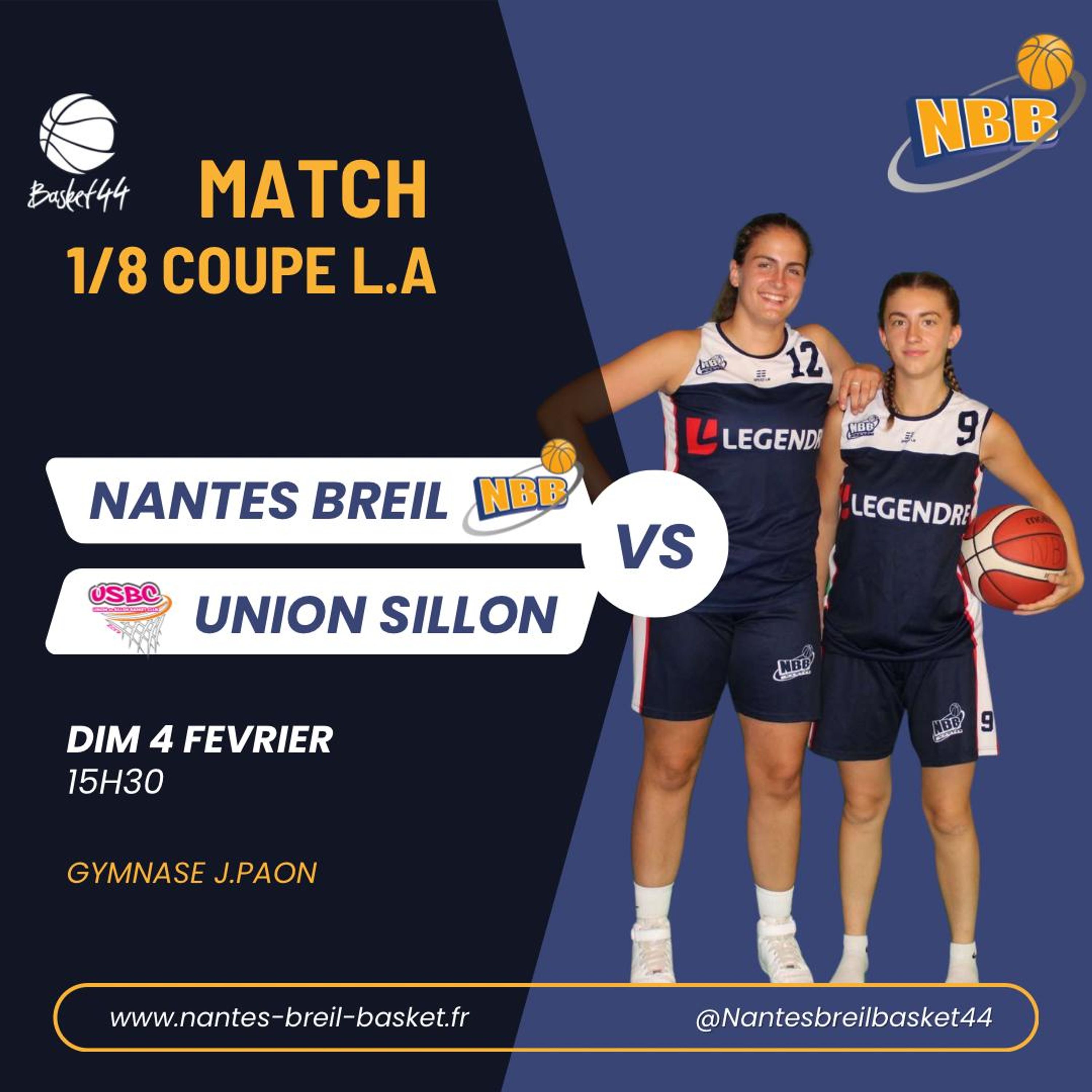 Nantes Breil Basket - Accès clubs et licenciés