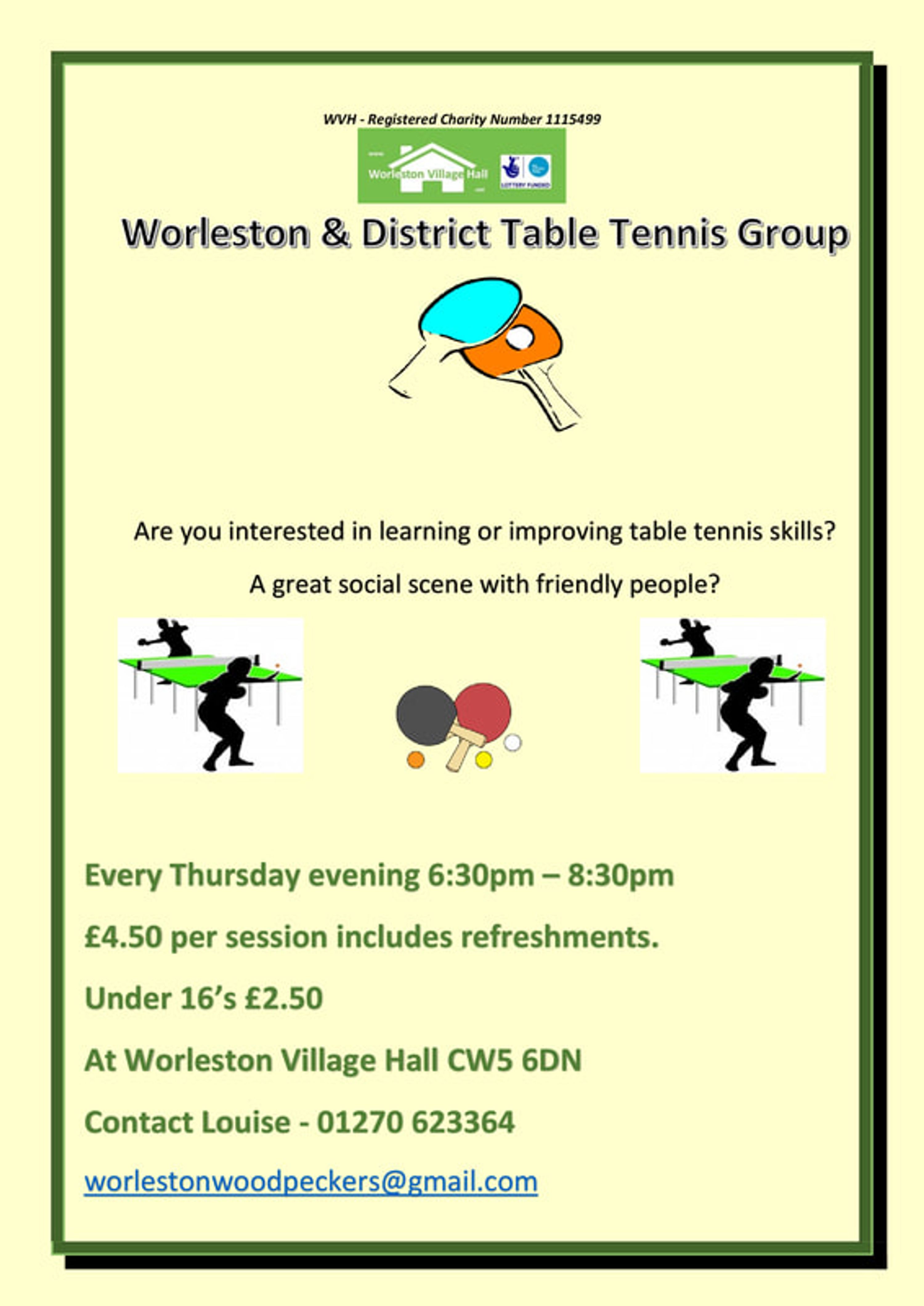 Worleston Table Tennis Group