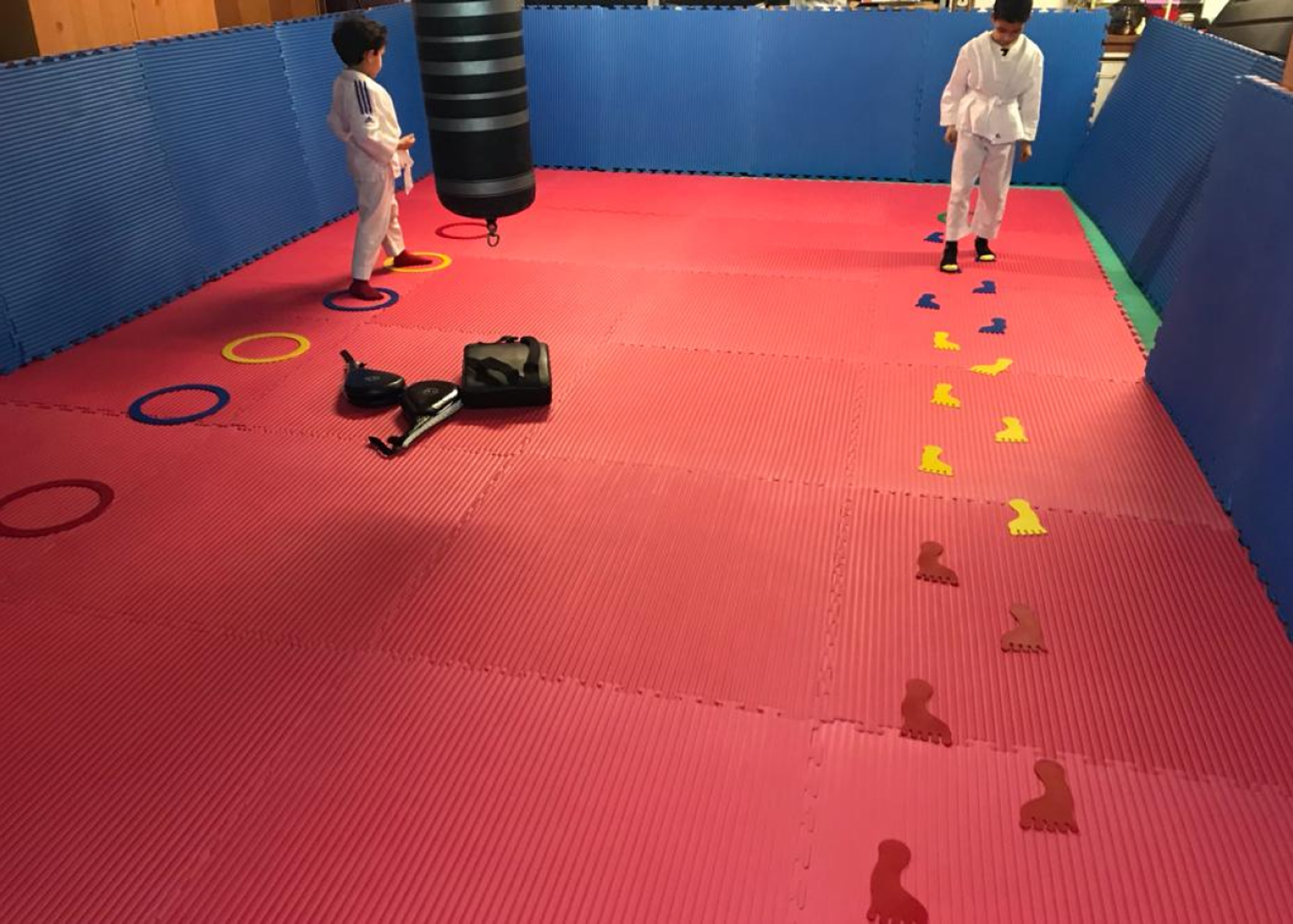 Jeff coaching taekwondo IDF
