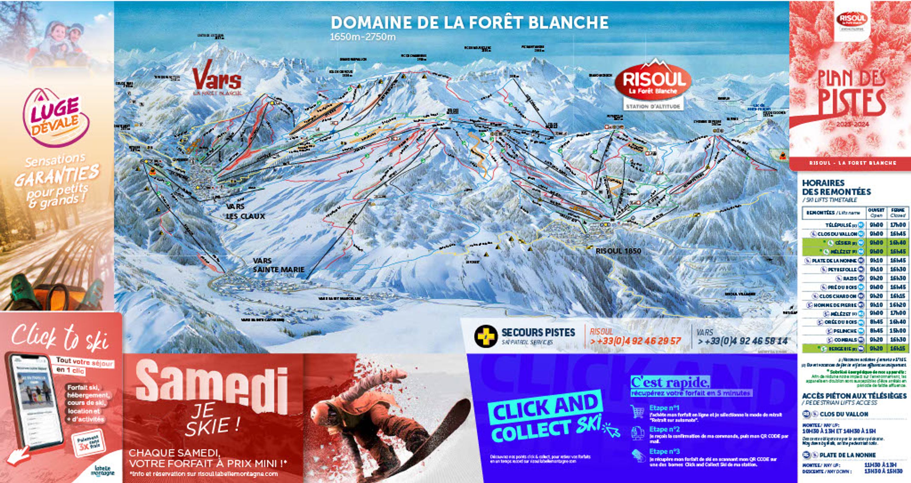 Domaine skiable Risoul - La Forêt Blanche & Luge Dévale
