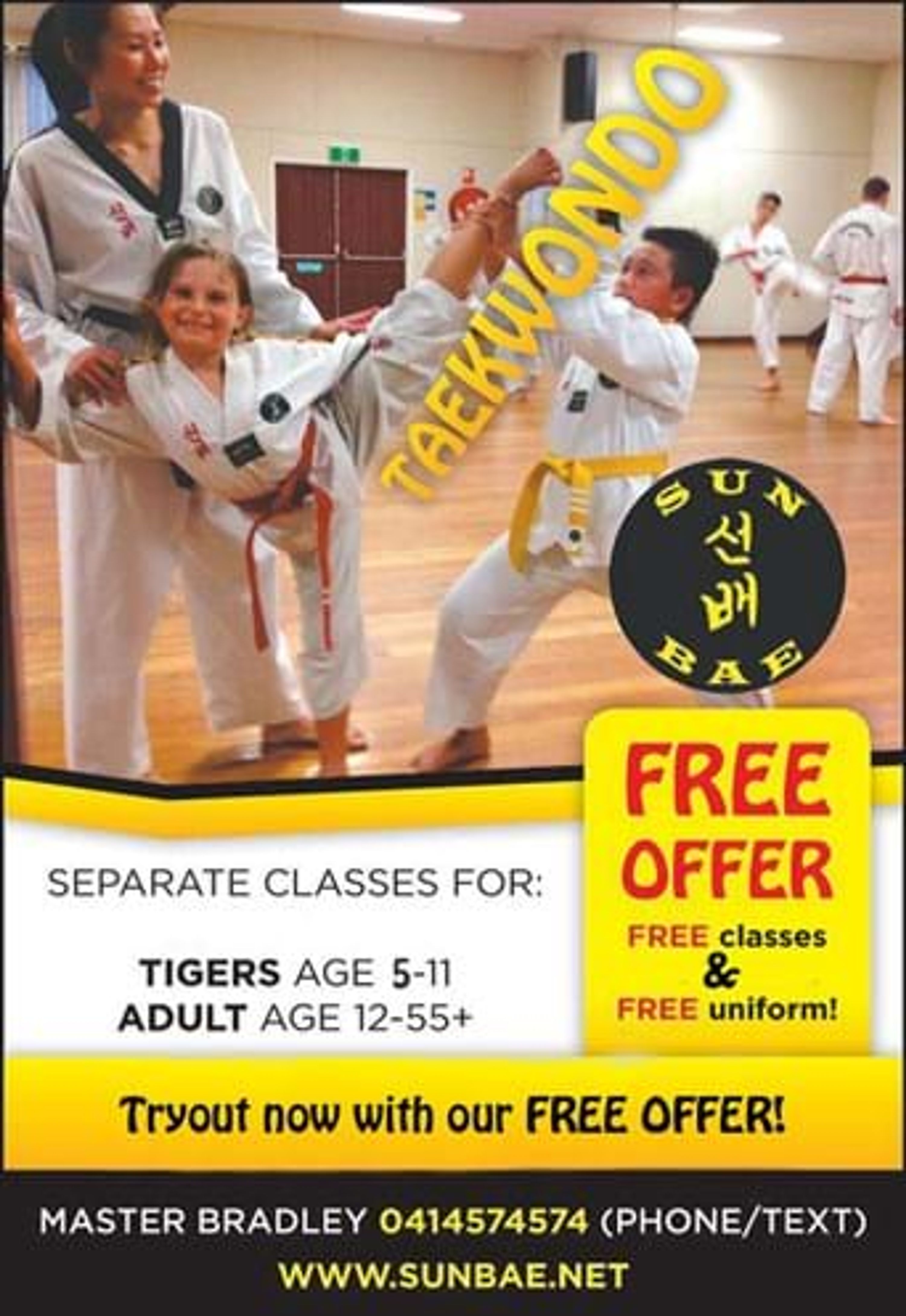 Taekwondo at Sun Bae Taekwondo