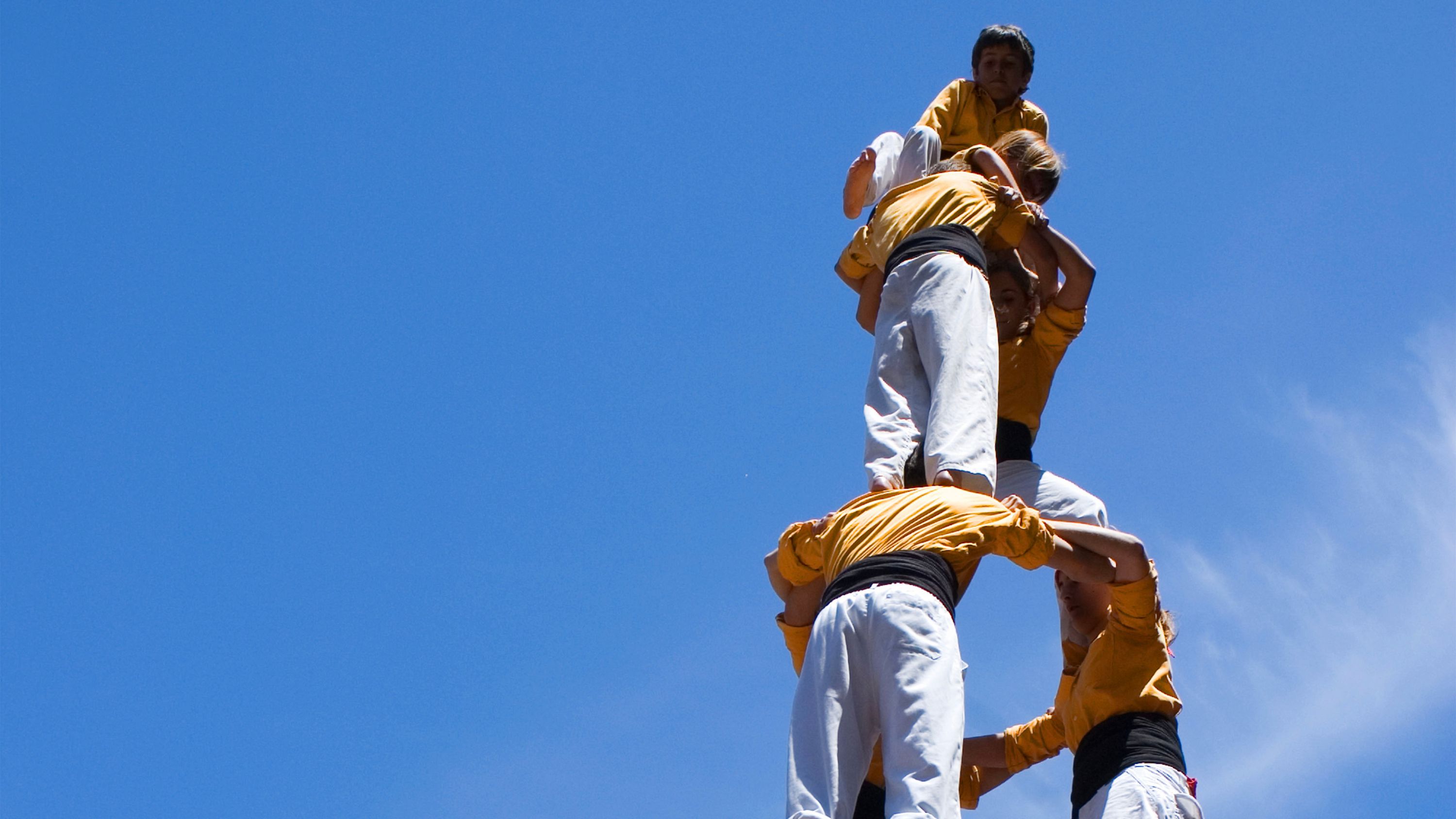 Human Towers banner