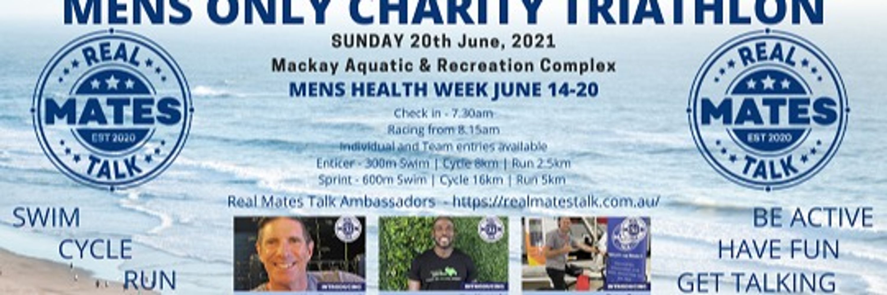 Real Mates Talk - Mens Only Triathlon