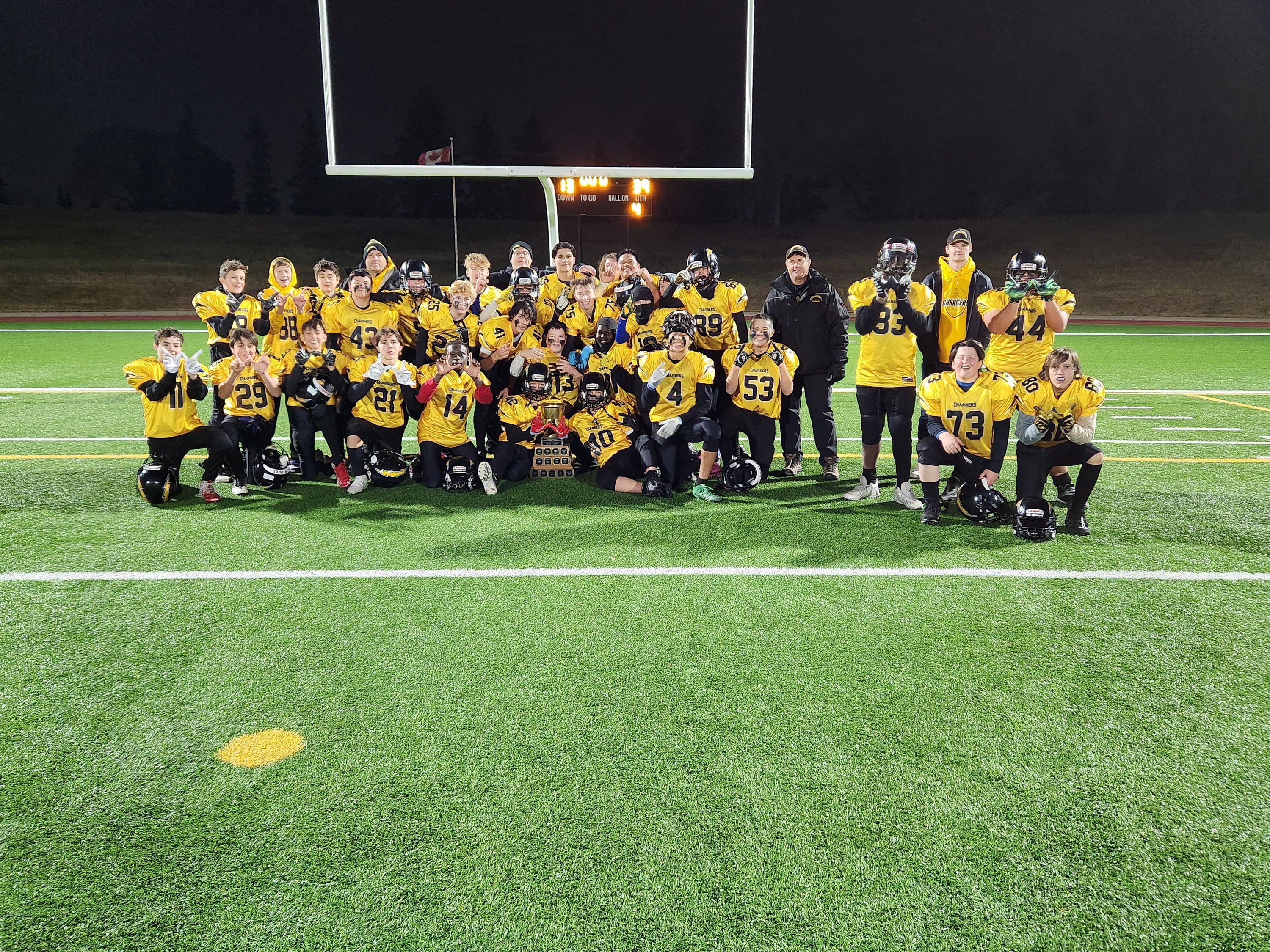 Peewee Chargers Tackle Season for 11-12-Year-Olds