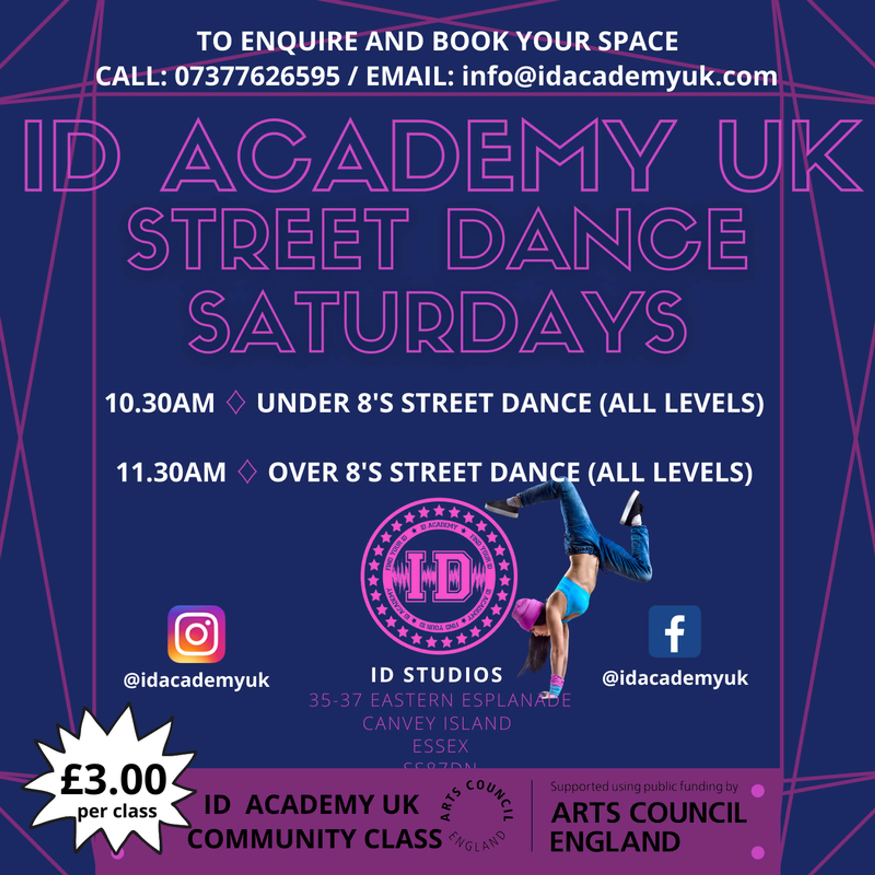 ID ACADEMY UK ADULT CLASS STYLES AND LEVELS