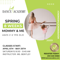 Mommy & Me Dance Ballet, Tap, & Jazz (Ages 2-3 years)