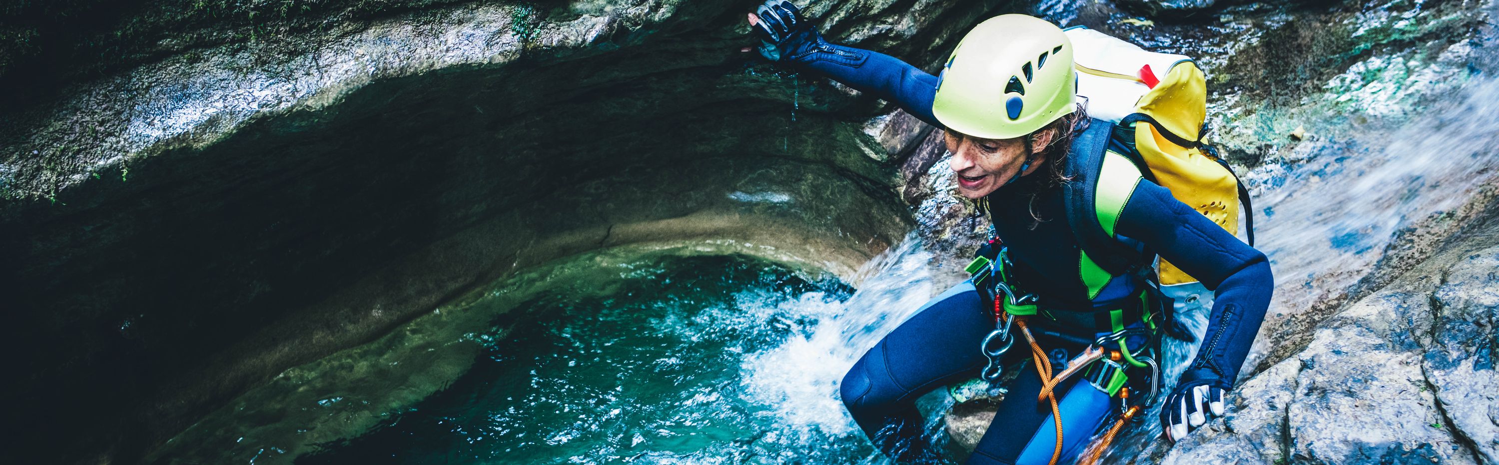 Canyoning banner